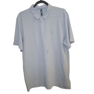 Vuori Short Sleeve Light Blue Polo Shirt Men's Size Large